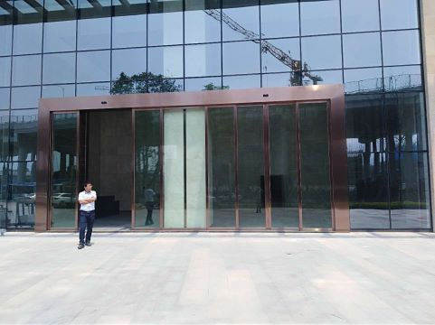 有框玻璃沐鸣2感应门