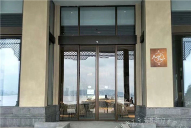 餐厅豪华玻璃沐鸣2感应门